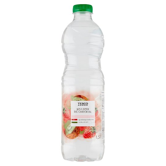 Tesco kivi-eper ízű szénsavmentes üdítőital 1,5 l
