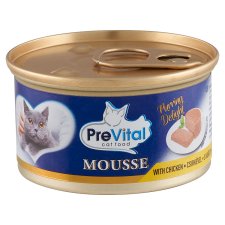 PreVital Mousse Complete Pet Food for Adult Cats with Chicken 85 g