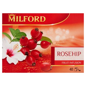 Milford csipkebogyó hibiszkusszal gyümölcstea keverék 40 filter 120 g