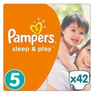 Pampers Sleep & Play Pelenka, 5-Ös Méret (Junior), 42 Darabos Kiszerelés