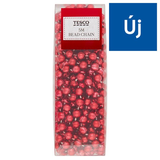 Tesco Red Bead Chain 5 m Tesco Online, Tesco From Home, Tesco Doboz