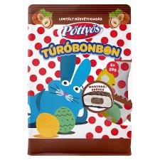 Pöttyös mogyorókrémes túróbonbon 8 x 20 g (160 g)