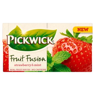 Pickwick Fruit Fusion gyümölcstea fodormentával és az eper ízével 20 filter 40 g