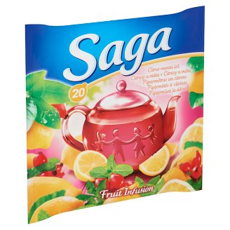 Saga citrus-menta ízű gyümölcstea 20 filter