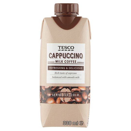 Tesco Cappuccino UHT félzsíros kávés tej 330 ml