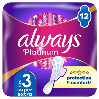 Always Platinum Night Szárnyas Egészségügyi Betét (3-es Méret), 12 db