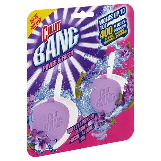 Cillit Bang Power & Fresh Breezy Lavender Garden Toilet Block without Socket 2 x 40 g