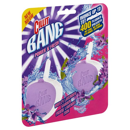 Cillit Bang Power & Fresh Breezy Lavender Garden Toilet Block without Socket 2 x 40 g