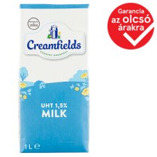 Creamfields UHT zsírszegény tej 1,5% 1 l