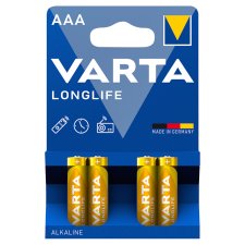 Varta Longlife AAA LR03 1,5 V nagy teljesítményű alkáli elem 4 db