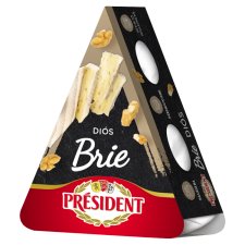 Président Brie fehér nemespenésszel érlelt, diós, zsírdús, lágy sajt 125 g
