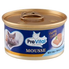 PreVital Mousse Complete Pet Food for Adult Cats with Tuna 85 g