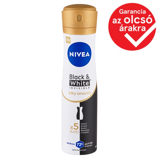 NIVEA Black & White Invisible Silky Smooth izzadásgátló 150 ml