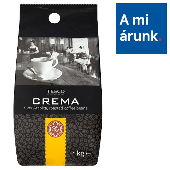 Tesco Crema pörkölt szemes kávé 1 kg