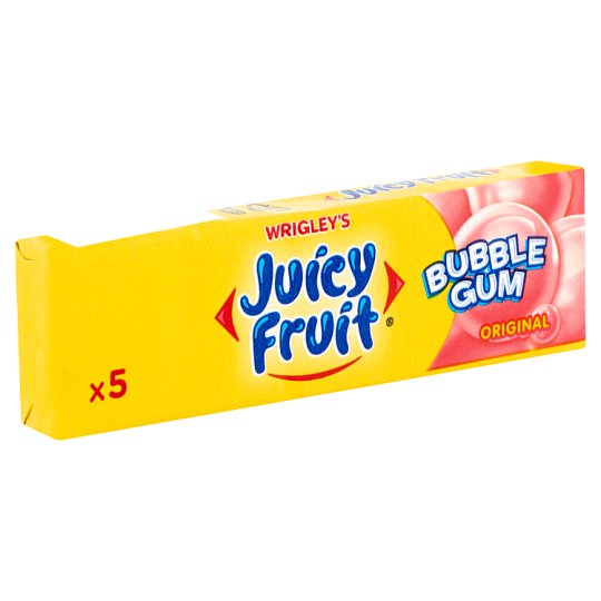 Wrigley's Juicy Fruit Original gyümölcsízű rágógumi 5 db 35 g