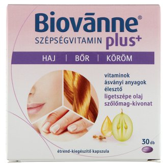 Biovanne plus+ Szépségvitamin étrend-kiegészítő kapszula 30 db 21,45 g