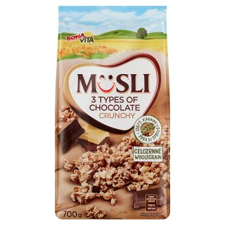 Bona Vita ropogós müzli 3 féle csokoládéval 700 g