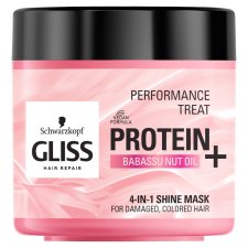 Gliss 4-in-1 Shine Mask for Damaged, Colored Hair 400 ml