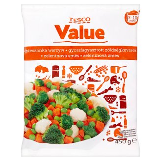 Tesco Value Quick-Frozen Vegetable Mix 450 g - Tesco Groceries