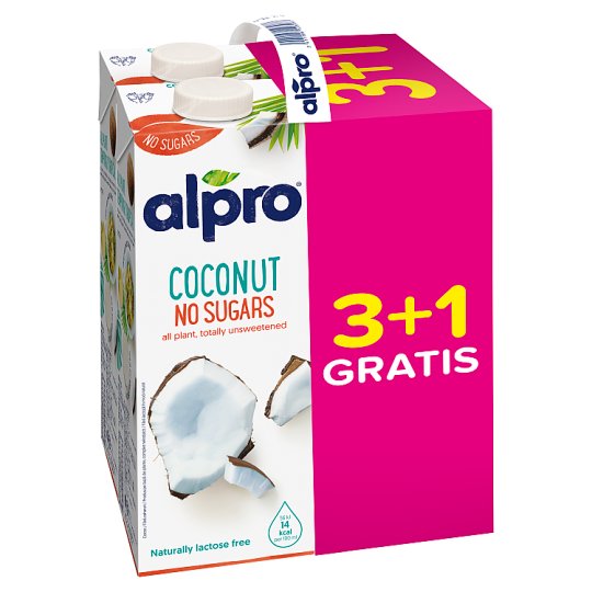 Alpro kókuszital hozzáadott kalciummal és vitaminokkal 4 x 1 l