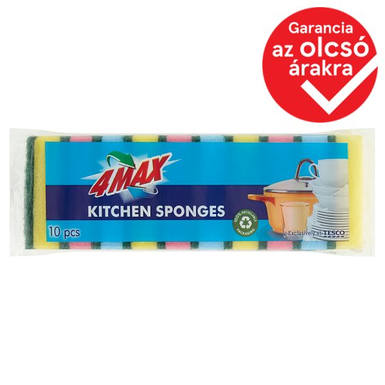 4MAX mosogatószivacs 10 db