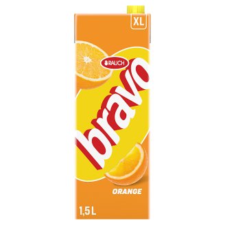 Rauch Bravo narancs gyümölcsital cukorral és édesítőszerekkel 1,5 l