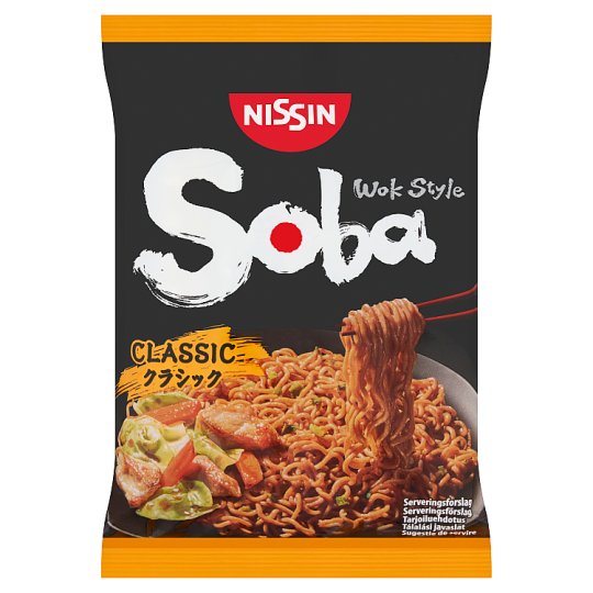 Nissin Soba Wok Style Instant Wheat Noodles with Yakisoba Sauce 109 g