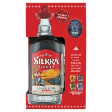 Sierra Tequila Blanco mexikói agávépárlat 38% 0,7 l + ajándék sószóró