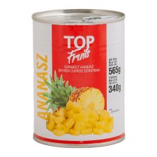 TOP FRUITS ananász darabolt enyhén cukros szirupban 565 g