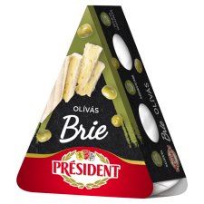 Président Brie olívás, zsírdús sajt 125 g