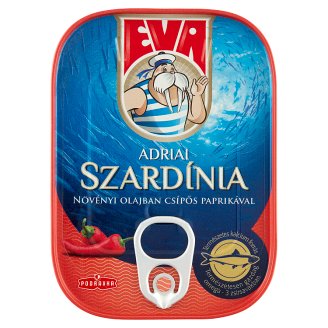 Eva szardínia növényi olajban csípős paprikával 115 g