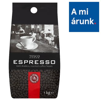 Tesco Espresso pörkölt szemes kávé 1 kg