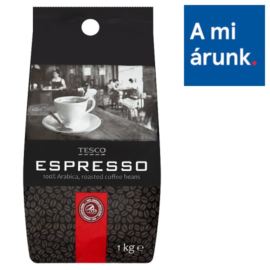 Tesco Espresso pörkölt szemes kávé 1 kg