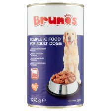 Brunos teljes értékű állateledel felnőtt kutyák számára, falatok marhával szószban 1240 g