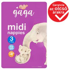 Gaga 3 Midi 4-9 kg Nappies 72 pcs