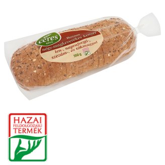 Ceres Sütő rozsos négy-magkeverékes kenyér, lenmag, tökmag, szezámmag, napraforgómag 350 g