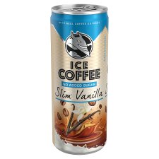 Energy Coffee Slim Latte UHT Bourbon vanília ízű zsírszegény kávés tejital édesítőszerekkel 250 ml