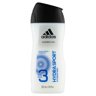 Adidas Hydra Sport 3 az 1-ben tusfürdő Moisturize+ Complex formulával 250 ml