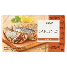 Tesco Sardines in Brine 125 g