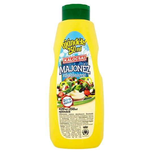 Kalocsai Mayonnaise with Sweeteners 420 ml + 250 ml