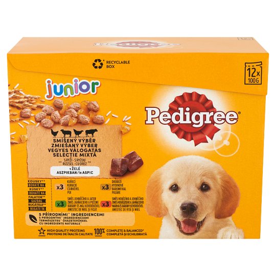 Pedigree Junior Mixed Selection Complete Wet Food for Puppies in