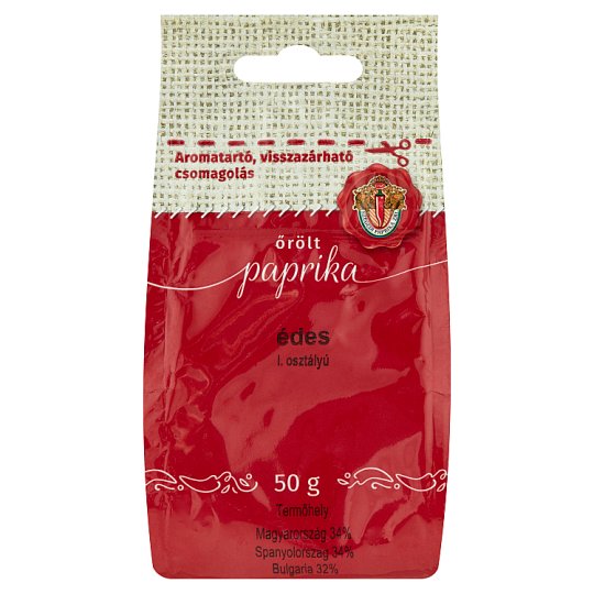 I. osztályú őrölt édes paprika 50 g