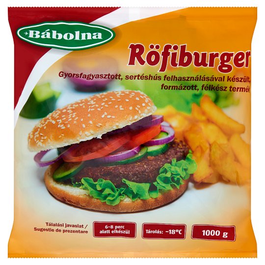 Bábolna gyorsfagyasztott röfiburger 1000 g