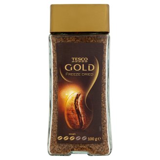 Tesco Gold fagyasztva szárított, instant kávékeverék 100 g
