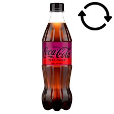 Coca-Cola Zero Cherry Cola-Flavored, Energy-Free, Carbonated Soft Drink with Sweeteners 500 ml