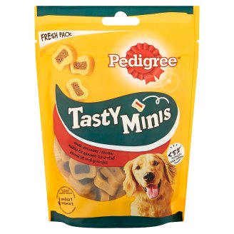 Pedigree Tasty Bites kiegészítő állateledel felnőtt kutyák számára marhahússal 155 g