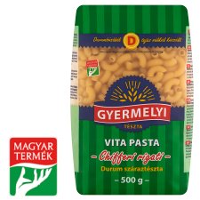 Gyermelyi Vita Pasta Chifferi Rrigati durum száraztészta 500 g