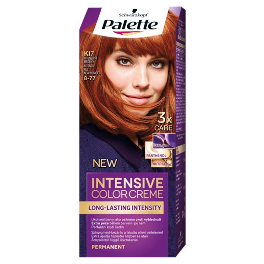 Schwarzkopf Palette Intensive Color Creme intenzív krémhajfesték 8-77 intenzív réz (KI7)