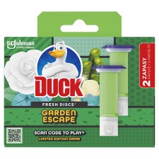 Duck Fresh Discs Garden Escape Toilet Cleaner Discs Refill 2 x 36 ml (72 ml)