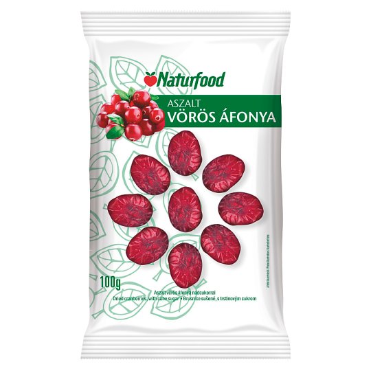 Naturfood aszalt, édesített vörös áfonya 100 g